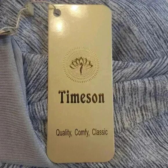 Timeson Women's Gray Poly/Spandex Floral Relaxed Fit Top NEW - Picture 12 of 14